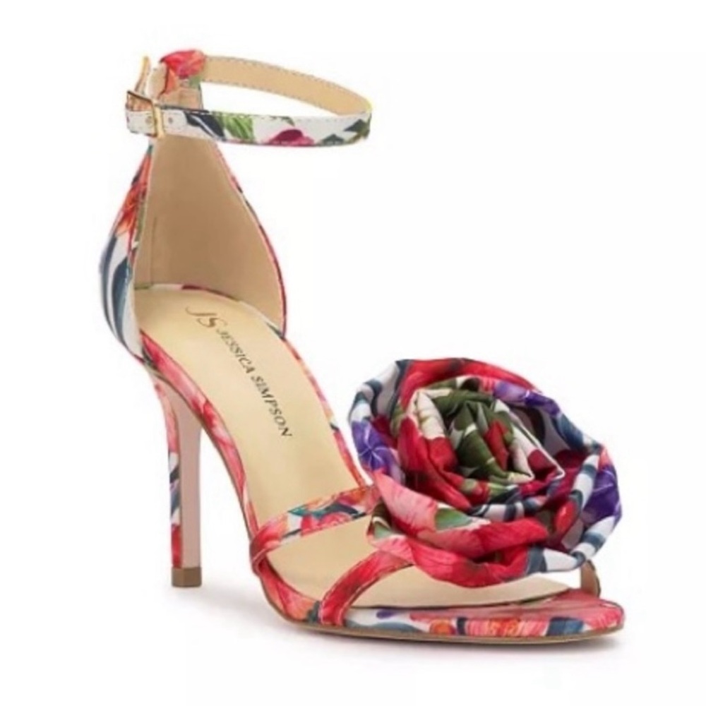 Jessica Simpson Women’s Taiga Floral Heeled Sandals